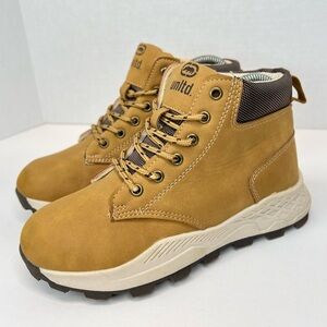 Marc Ecko Unlimited Joseph Boys Leather Boots Size 4 Worn once! No Box LKNW